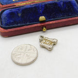 Sterling Silver Pair of Binoculars Charm Pendant Vintage c1970