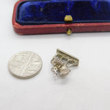Sterling Silver Walking Donkey Charm Pendant Vintage c1970