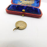 Sterling Silver George VI Threepence Coin Charm Pendant Vintage 1940