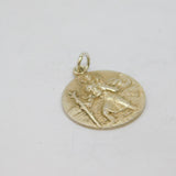 Sterling Silver St Christopher Travel Charm Pendant Vintage c1970