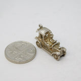 Sterling Silver Motor Car Charm Pendant Vintage c1970