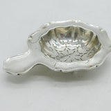 Art Deco Sterling Silver Floral Pattern Tea Strainer Antique 1912 Sheffield