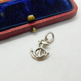 Sterling Silver Maritime Anchor Charm Pendant Vintage c1970
