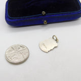 Sterling Silver & Enamel Windsor Castle Shield Charm Pendant Vintage c1970
