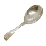 George IV Sterling Silver Fiddle Pattern Tea Caddy Spoon Antique 1828 London