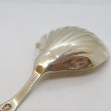 George III Sterling Silver Shell Bowl Tea Caddy Spoon Antique 1799 London
