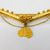 19th Century Australian 9ct Gold 'Ben Digo' Mining Rush Brooch Antique c1870s