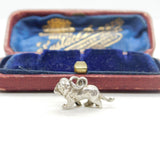 Sterling Silver Leo The Lion Star Sign Charm Pendant Vintage c1970