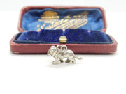 Sterling Silver Leo The Lion Star Sign Charm Pendant Vintage c1970