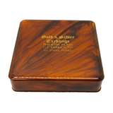 Brown Bakelite Jewellery Box Gt. Yarmouth Antique c1940 Art Deco