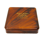 Brown Bakelite Jewellery Box Gt. Yarmouth Antique c1940 Art Deco