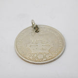 Sterling Silver George IV Coin Charm Pendant Antique 1825