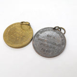 WW1 Pair of War Medals, Victory Medal PTE V Barrett Hampshire Regt.