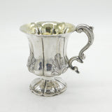 William IV Scottish Sterling Silver Floral Tankard Mug Antique 1836 Glasgow
