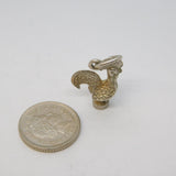 Sterling Silver Portuguese Cockerel Charm Pendant Vintage c1970