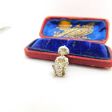 Sterling Silver Bongo Player Charm Pendant Vintage c1970