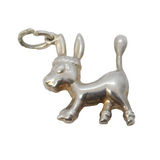 Sterling Silver Cartoon Deer Charm Pendant Vintage c1970s
