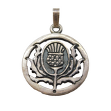 Ortak Sterling Silver Scottish Thistle Pendant Vintage 1992 Edinburgh