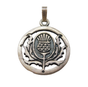 Ortak Sterling Silver Scottish Thistle Pendant Vintage 1992 Edinburgh