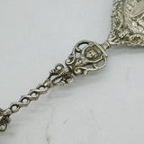 19th Century Large Dutch Sterling Silver Marriage Spoon Antique c1860s