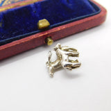 Sterling Silver Horse and Foal Charm Pendant Vintage c1970