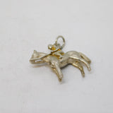 Sterling Silver Horse Racing Jockey Charm Pendant Vintage c1970