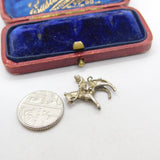 Sterling Silver Horse Rider Charm Pendant Vintage c1970