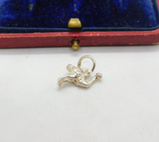 Sterling Silver Fun Australian Ostrich Charm Pendant Vintage c1970