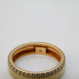 Sterling Silver & Paste Set Two-Tier Dress Ring Vintage c1990s