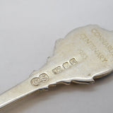 Sterling Silver Enamel Terminal 'Connards Centenary' Teaspoon Vintage 1982