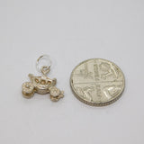 Sterling Silver Fairytale Cinderella Carriage Charm Pendant Vintage c1970