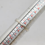 Sterling Silver Lavender CZ Half Eternity Band Ring Modern c1990 Size Q 1/2