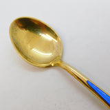 David Andersen Norwegian Sterling Silver Gilt Blue Enamel Vintage 1978 London