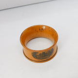 Victorian Mauchline-Ware Melrose Abbey Napkin Ring Antique c1890
