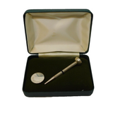 Boxed Sterling Silver Golf Tee Pencil & Putting Marker Vintage 1990 Birmingham