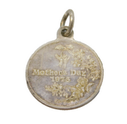 Sterling Silver Mothers Day Charm Pendant Vintage c1970