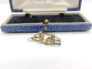 Sterling Silver Tower Bridge Opening London Charm Pendant Vintage c1970
