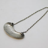 Edwardian Sterling Silver Whisky Noggin Decanter Label Antique 1909 Sheffield