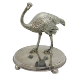 Victorian Silver Plated Ostrich Egg Dining Stand Antique c1880 Daniel & Arter AF