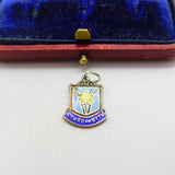 Sterling Silver and Enamel Cymru am Byth Wales Charm Pendant Vintage c1970