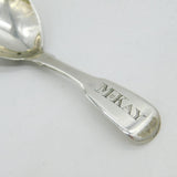 George III Sterling Silver Fiddle Pattern Tea Caddy Spoon Antique 1820 London