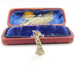 Sterling Silver Town Preacher Charm Pendant Vintage c1970