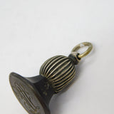 William IV Gun Metal Fluted Monogram Engraved Fob Seal Antique c1830