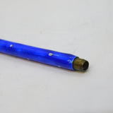 Art Deco Sterling Silver Gilt Guilloche Enamel Propelling Pencil Antique c1920s