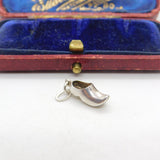 Sterling Silver Dutch Clog Charm Pendant Vintage c1970