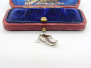 Sterling Silver Dutch Clog Charm Pendant Vintage c1970