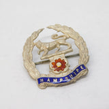 WW1-era Sterling Silver Enamel Royal Hampshire Regiment Sweetheart Brooch c1915