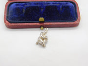 Sterling Silver Water Bearer Zodiac Aquarius Charm Pendant Vintage c1970