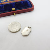 Sterling Silver and Enamel Muchen Travel Shield Charm Pendant Vintage c1970