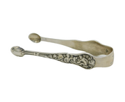 Victorian Sterling Silver Neoclassical Pattern Sugar Tongs Antique 1884 London